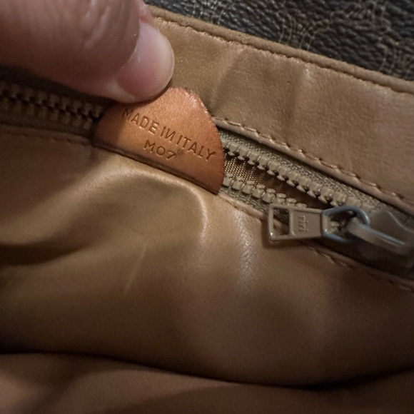 Celine brown macadam coated bag - Picture 5 of 9